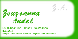 zsuzsanna andel business card